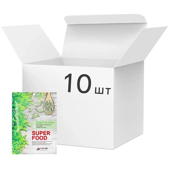 Набор тканевых масок для лица Зеленый чай Eyenlip Super Food Green Tea Mask, 23 мл*10шт (8809555251416)