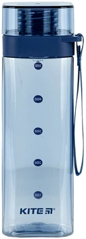 Пляшка для води Kite квадратна 550 мл Блакитна (K24-1209-1)