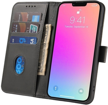 Чохол-книжка Hurtel Magnet Case для iPhone 15 Pro Black (9145576279250)