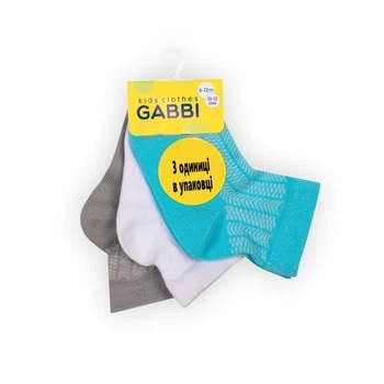 Шкарпетки дитячі для хлопчика GABBI NSM-524/3 3 пари розмір 14-16 (90525)