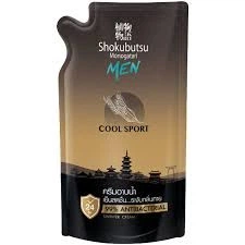 Крем-гель LION Shokubutsu Monogatari для душа Cool Sport для мужчин 500мл запаска