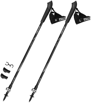 Kijki Nordic Walking Spokey 929472 Wind 105 - 135 cm czarne (5902693294726)