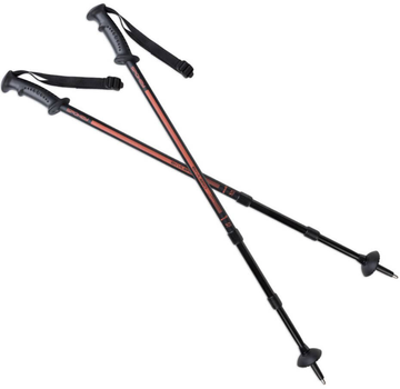 Kijki trekkingowe Spokey BK/OE 923971 Ekvilibro 105 - 135 cm czarno-pomarańczowe (5902693239710)