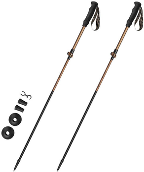 Kijki trekkingowe Spokey 929473 Quick 110 - 130 cm brązowo-czarne (5902693294733)