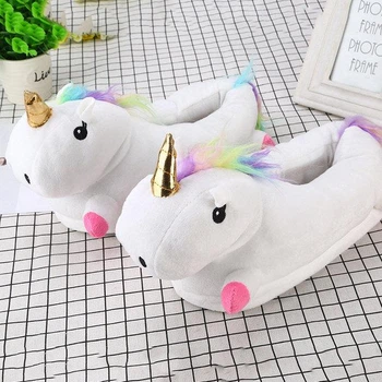 Домашні тапки для кігурумі Єдиноріг Білий Kigurumi kcr0129 38-40