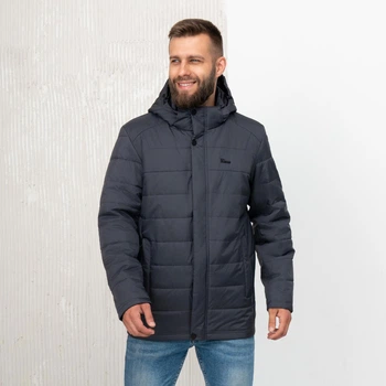 Куртка мужская осенняя большого размера UF-fashion 97-(DVLМ) DV MEN'S 54 графитовый