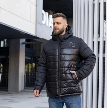 Зимняя мужская куртка UF-Fashion Модель 09 - d 54 черный