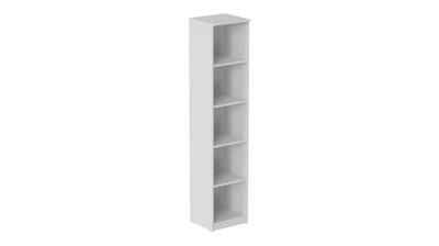 Пенал Анжело Ferrum-decor на 5 полок 1900x400x380 ДСП Белый 16 мм (ANG1000)