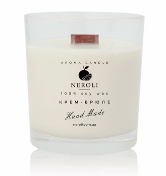 Аромасвічка соєва NEROLI Крем-Брюле 200 мл Crystal Grace
