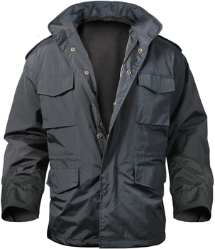 Куртка Rothco M-65 тактическая штормовая нейлоновая Storm Jacket Black 3XL