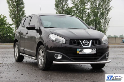Кенгурятник захист переднього бампера на NISSAN Qashqai J10 10-14 d60х1,6мм Ниссан Кашкай ST2764