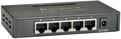 Комутатор LevelOne Switch 5x GBit Unmanaged (GEU-0523)