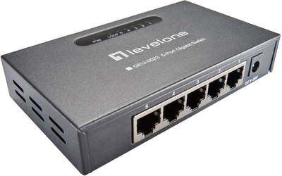 Комутатор LevelOne Switch 5x GBit Unmanaged (GEU-0523)