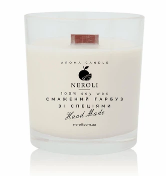 Аромасвічка соєва NEROLI Смажений Гарбуз зі Спеціями 200 мл Crystal Grace