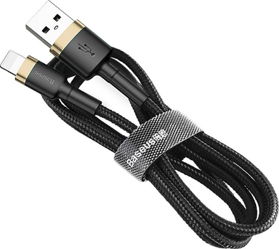 Кабель Baseus Cafule USB-A / Lightning 1.5A QC 3.0 2 м Чорно-жовтий (6953156275034)