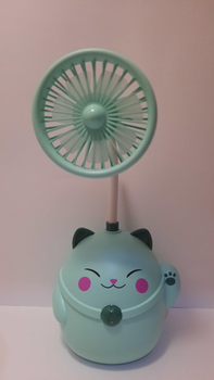 Настільний міні-вентилятор на стійці Cat Hello Fan C3590