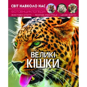 Книга Мир вокруг нас Большие коты информационная энциклопедия о диких кошках справочник о природе