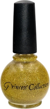 Глиттерный лак для ногтей "Golden Radiance" Princess Collection 15 мл