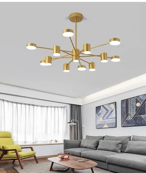 LED-Люстра Меркурій Золота