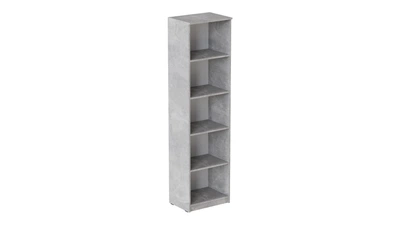 Пенал Анжело Ferrum-decor на 5 полок 1900x500x380 ДСП Бетон 16 мм (ANG1048)