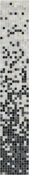 Мозаика АкваМо Растяжка MX25- White Coral PL / Concrete Black PL 31.7х191.2