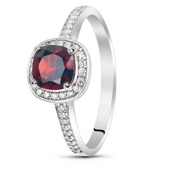 Серебряное кольцо с гранатом Ливадия ПДК71Г 17.5р.