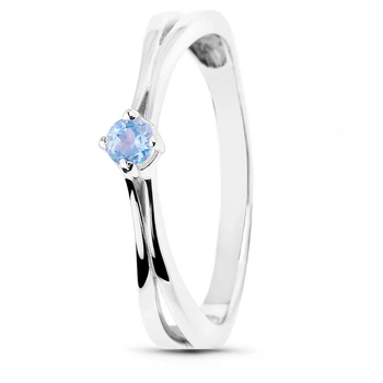 Серебряное кольцо с топазом Нота К2092Т 15.5р.