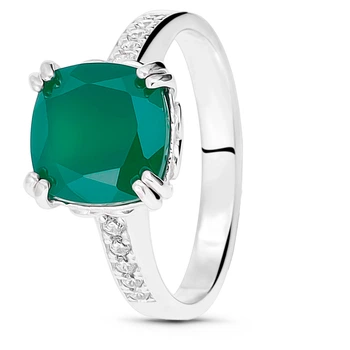 Серебряное кольцо с агатом Мадонна ПДК29АГ 18.5р.