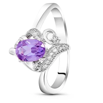 Серебряное кольцо с александритом Амина ПДК104АЛ 18р.