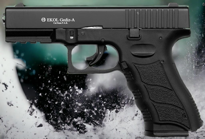 Стартовый шумовой пистолет CORE Ekol Gediz Black + 50 холостых патронов YAS (9 mm)