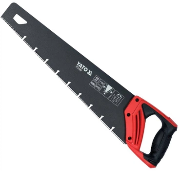 Piła ręczna do drewna YATO 450 mm 7 zębów/1" 0.9 mm powłoka PTFE [12/48] (YT-31097)
