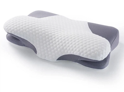 Подушка ортопедична Memory foam 59х39х14 сіра