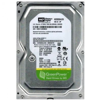 Накопитель HDD SATA 500GB WD AV-GP 32MB (WD5000AVDS) - Refurbished