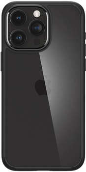 Etui Spigen Crystal Hybrid do iPhone 15 Pro Matte Black/Transparent (8809896747837)