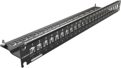 Патч-панель Corning под 24 модуля Keystone 1U 19" с кабельным организатором (UU001622883)