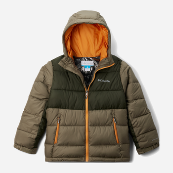 Kurtka młodzieżowa chłopięca zimowa Columbia Pike Lake II Hooded Jacket 2050351398 159-167 cm (XL) Oliwkowa (195981080209)