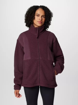 Толстовка на блискавці без капюшона жіноча Columbia Panorama Full Zip II 2085883607 XS Бордова (195981117240)