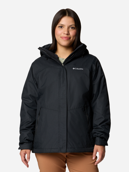 Спортивна вітрівка з капюшоном жіноча Columbia Bugaboo III Fleece Interchange Jacket 2087821010 XL Чорна (195981118544)