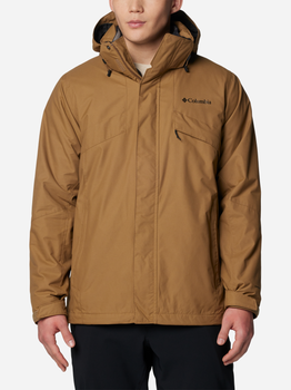 Kurtka jesienna męska z kapturem Columbia Bugaboo III Fleece Interchange Jacket 2096904257 XXL Brązowa (195980982108)