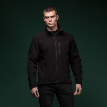 Флісова кофта Ukrarmor Patrol Pullover Fleece Black. Поліестер, windproof (500886/XXL)