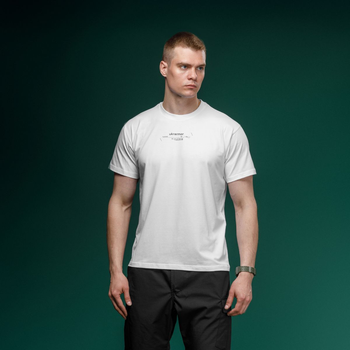 Футболка Basic Military Ukrarmor T-Shirt из коллекции NAME. Cottone/Elastane, белый XL