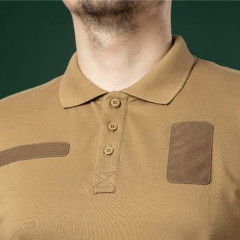 Тактическая футболка-поло Ukrarmor Polo Reflex. Cotton. Цвет Койот (300990/XXXL)