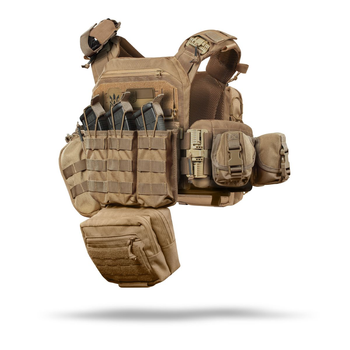 Комплект снаряжения Commando Ukrarmor Elite Tactical Assault Kit. Под 25х30 см бронеплиты. Койот