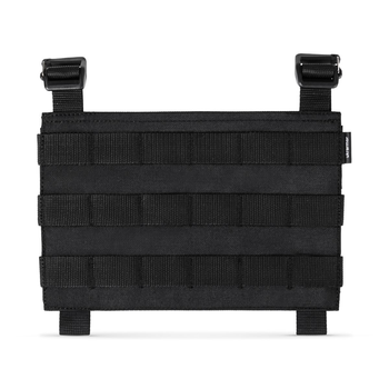 Передня панель на Ukrarmor плитоносці PRO. Cordura 1000. Чорний 24 х 16 см