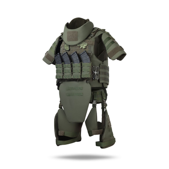 Бронекостюм ATAS (Advanced Ukrarmor Tactical Armor Suit) Level II. Клас захисту - 2. Олива. L/XL