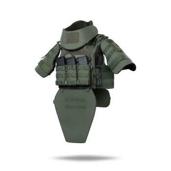 Бронекостюм TAG Level Ukrarmor II (Tactical Armored Gear). Клас захисту - 2. Олива Універсальний M-XXL (регулюється ззаду та на плечах)