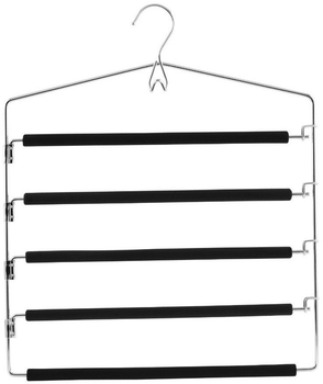 Тримач для штанів та одягу Zeller 5 вішаків (4003368171357)