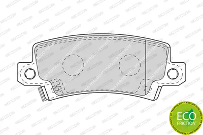 Комплект тормозных колодок, дисковый тормоз TOYOTA COROLLA, FERODO (FDB1574)