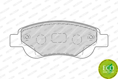 Комплект тормозных колодок, дисковый тормоз GEELY GC2, TOYOTA AYGO, FERODO (FDB1790)