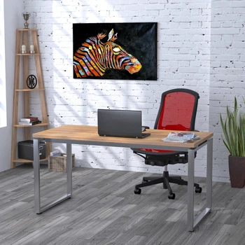 Письмовий стіл Loft design Q-160-32 Дуб Крафт золотий